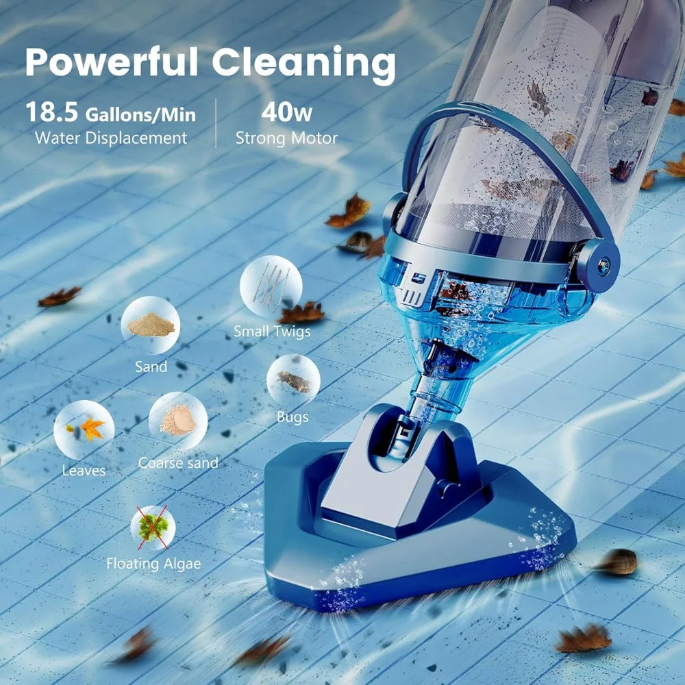 Pool Vacuum (Updated Model): Above Ground, 1H Run, Telescopic Pole