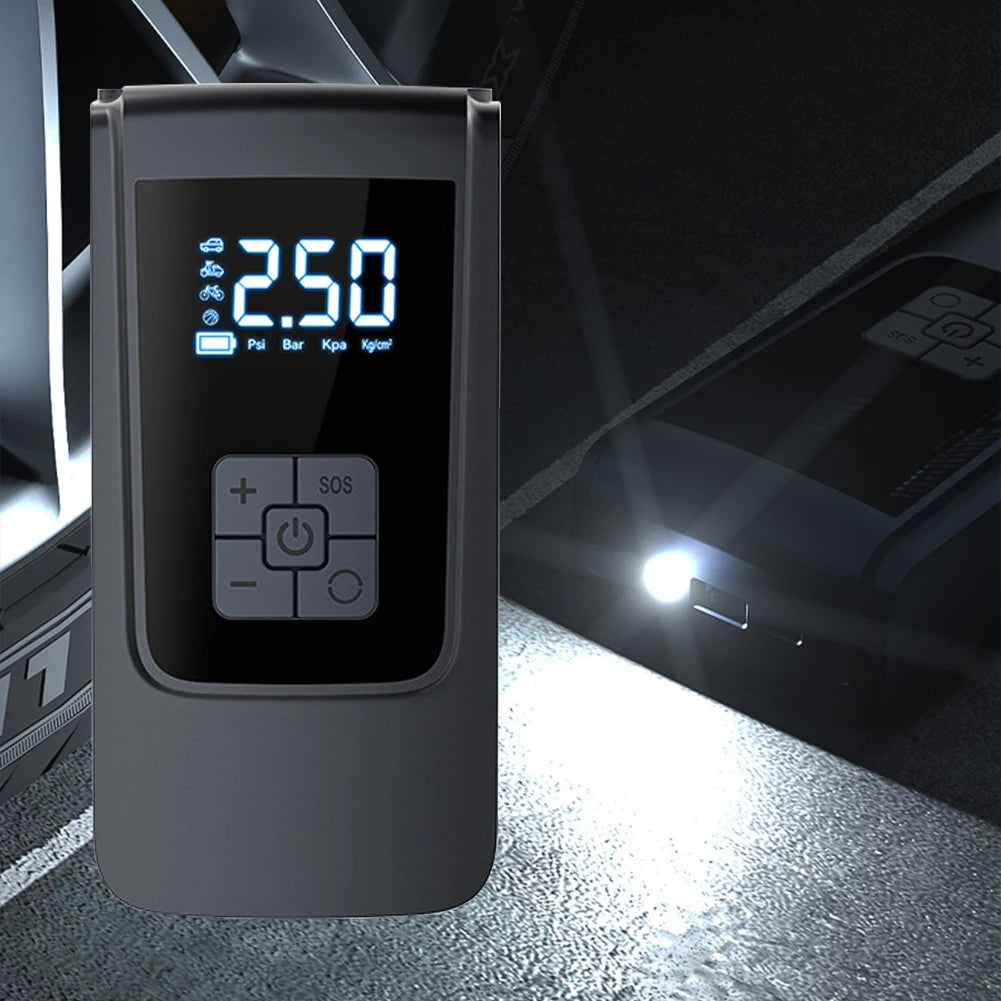 Digital Air Pump 150PSI: Portable Wireless Car Tire Inflator