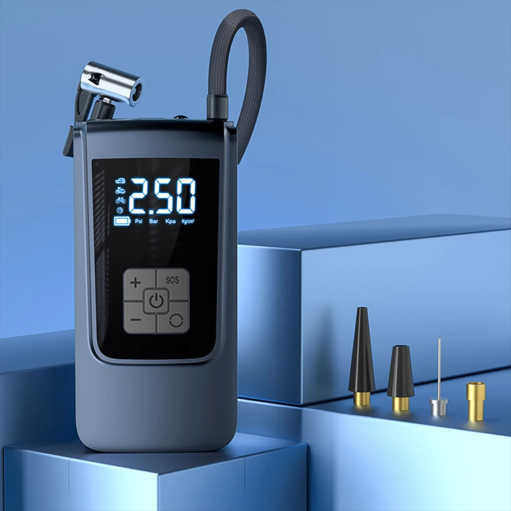 Digital Air Pump 150PSI: Portable Wireless Car Tire Inflator
